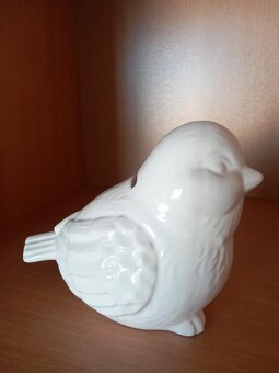 Veľký keramický vtáčik, aj ako pokladnička 16x12x10 cm - 3