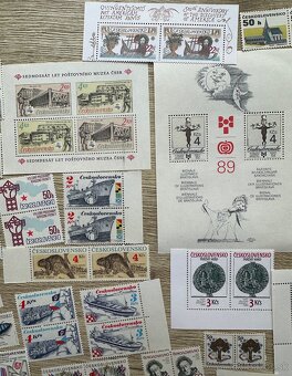 Známky ČSSR aršíky bloky páry c.12 - 3