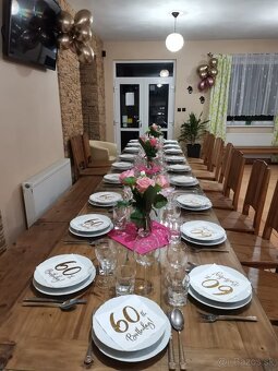 Stoly, stoličky lavice masiv - 3