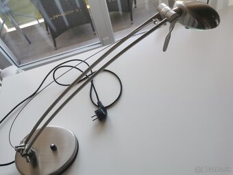 Stolová lampa - strieborná - 3