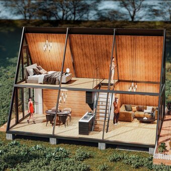 A - FRAME dům z ocelové konstrukce - 3