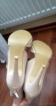 Krémové elegantné topánky - 3