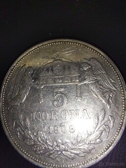 Rakúsko Uhorsko - František Jozef I. 5 Koruna Korún 1909 KB - 3