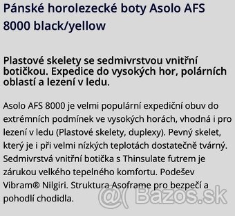 horolezecke topanky ASOLO AFS 8000 - 3