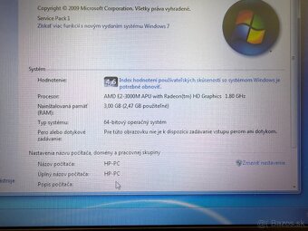 HP 4535s bez batérie, ako stolový PC, Win7, HDD 320GB - 3