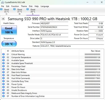 Samsung 990 PRO 1TB Heatsink, M.2 2280, NVMe - 3