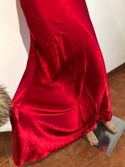 červene plesove šaty, vel S - 3