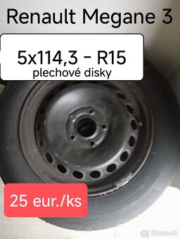 ⚫ Plecháče Renault Megane III, rozteč 5x114,3 - 3