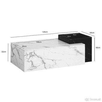 Konferenčný stolík 120 cm / čítajte popis - 3