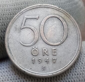 Strieborné mince Švédska. - 3