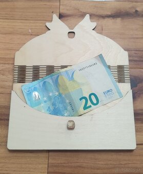 Drevená darčeková obálka Všetko najlepšie - 3