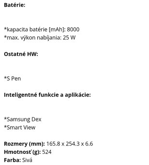Novy /Samsung Tab S10 lite/6Gb ram/128Gb pamät - 3