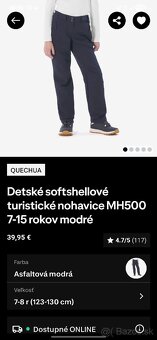 Softshellove turisticke nohavice 10-11 rokov - 3
