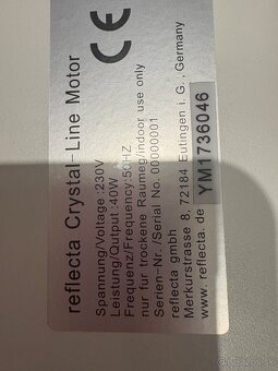 Predám motorové projekčné plátno reflecta – ako nové - 3