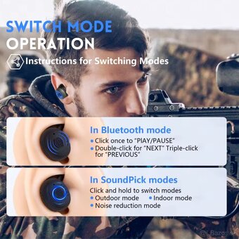 Predam elektronicke sluchadla(olive green) - 3