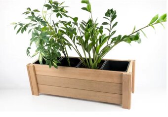 Drevený kvetináč z exotického dreva 26 cm x 85,5 cm x 27,5 c - 3