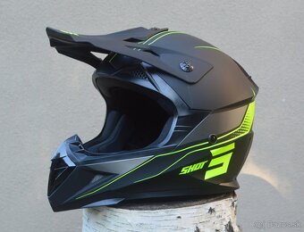 SHOT čierno žltá matná prilba helma okulaire zr.sklo - 3