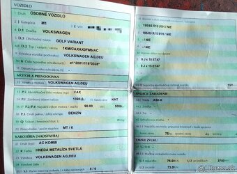 Volkswagen Golf 5 Variant 2008 predám PIATE DVERE, PREVODOVK - 3