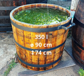 Dřevěné sudy a kádě od 100l - 2100l na vodu atd. - 3