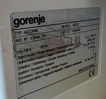 Gorenje model: K357E - 3