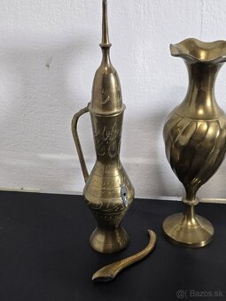 Mosadzné vázy, mažiare a iné predmety - 3