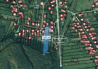 Stavebný pozemok, Drienovská Nová Ves, okr. Prešov, 3107 m2 - 3