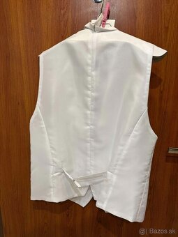 Svadobná vesta + kravata a vreckovka SET - 3