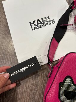 Karl Lagerfeld kožená crossbody kabelka - 3