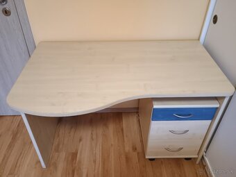 Písací stôl 120cm s kontajnerom - 3