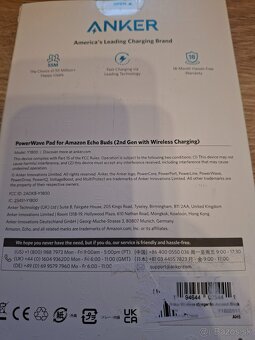 ANKER PowerWave 5W bezdrôtová nabíjačka pre Amazon Echo Buds - 3
