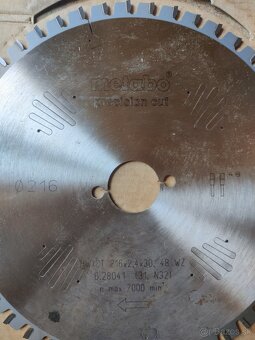 Metabo precision cut - pílový kotúč priemer 216mm, 48z - 3