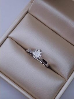 🕊️ Luxusný zásnubný prsteň s diamantom 1,01 ct + HRD 🕊️ - 3