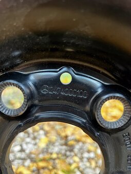 Plechové disky Mercedes 6.5x16 + zimné pneumatiky - 3