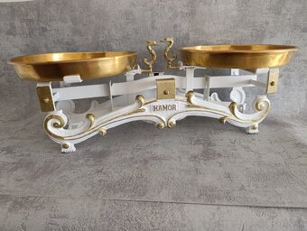 Staré 5kg dvoumiskové váhy KAMOR po renovaci. - 3