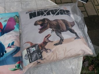 Predám obliečka- návlek na vankúš a vankúš Dinosaurus - 3