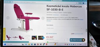 Predám Kozmetické kreslo Mobercas SF-1030-B-E biela farba - 3