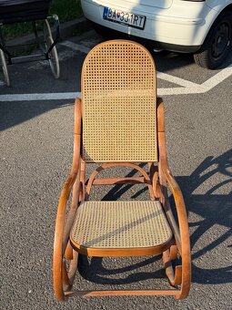 Stare drevene hupacie kreslo Thonet v top stave - 3