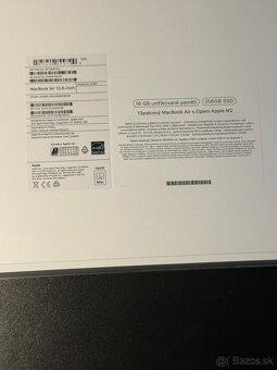 Predám Apple MacBook Air M2 2022 16GB Rám SSD HDD 256GB - 3