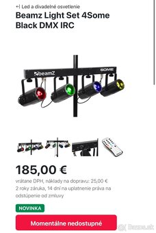 DJ Svetlá-Beamz Light Set 4Some Black DMX IRC - 3