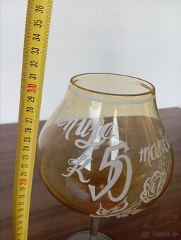 Sklenená čaša 50 manželke retro - 3