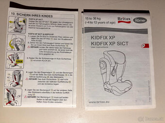 Autosedačka Britax Römer 15-36kg, Kidfix XP Black s isofixom - 3