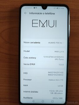 Predám smartfón HUAWEI P30 lite - 3