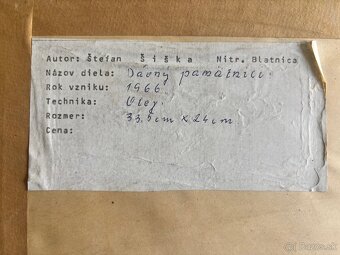 2 Obrazy Štefan Šiška staré oleje na plátně 57x37, 35x45 - 3