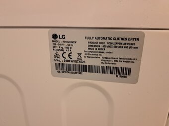 Sušička LG na náhradné diely. - 3