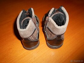 Kožené detské zimné topánočky č.23 - 3
