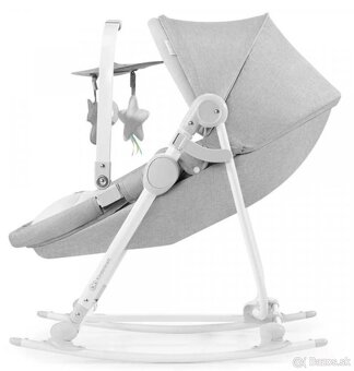 KINDERKRAFT Detské Lehátko 5v1 Nola Stone Grey - 3