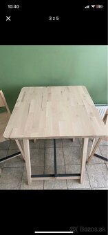 Barový stôl + stoličky IKEA - 3