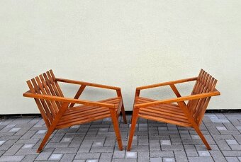 Retro designová kresla 2ks - 3