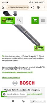 Vstrekovacie trysky 2.0tdi CR 03L 130 271J - 3