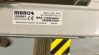 Rozbočnica 400V, 1x 400V/16A+2 x zasuvka 230V - 3